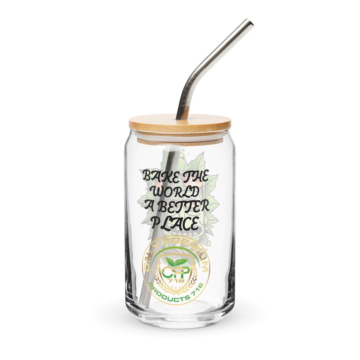 Bake The World Can-shaped glass