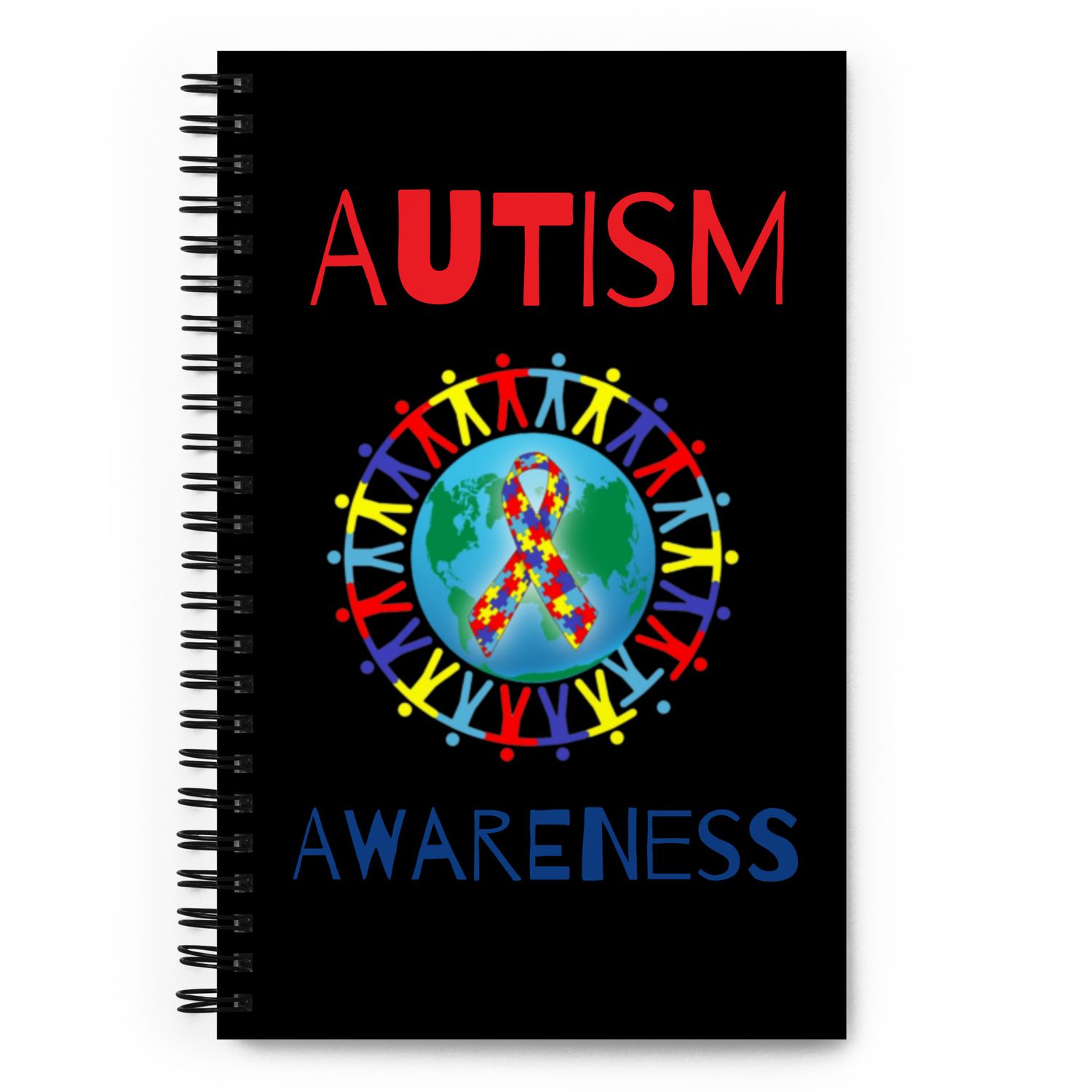 Autism Awareness Spiral notebook