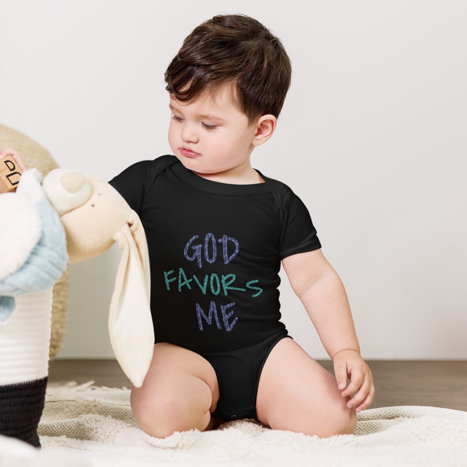 God Favors Me Baby short sleeve one piece