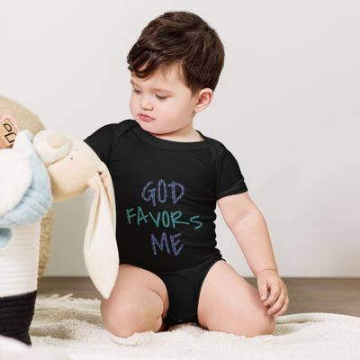 God Favors Me Baby short sleeve one piece