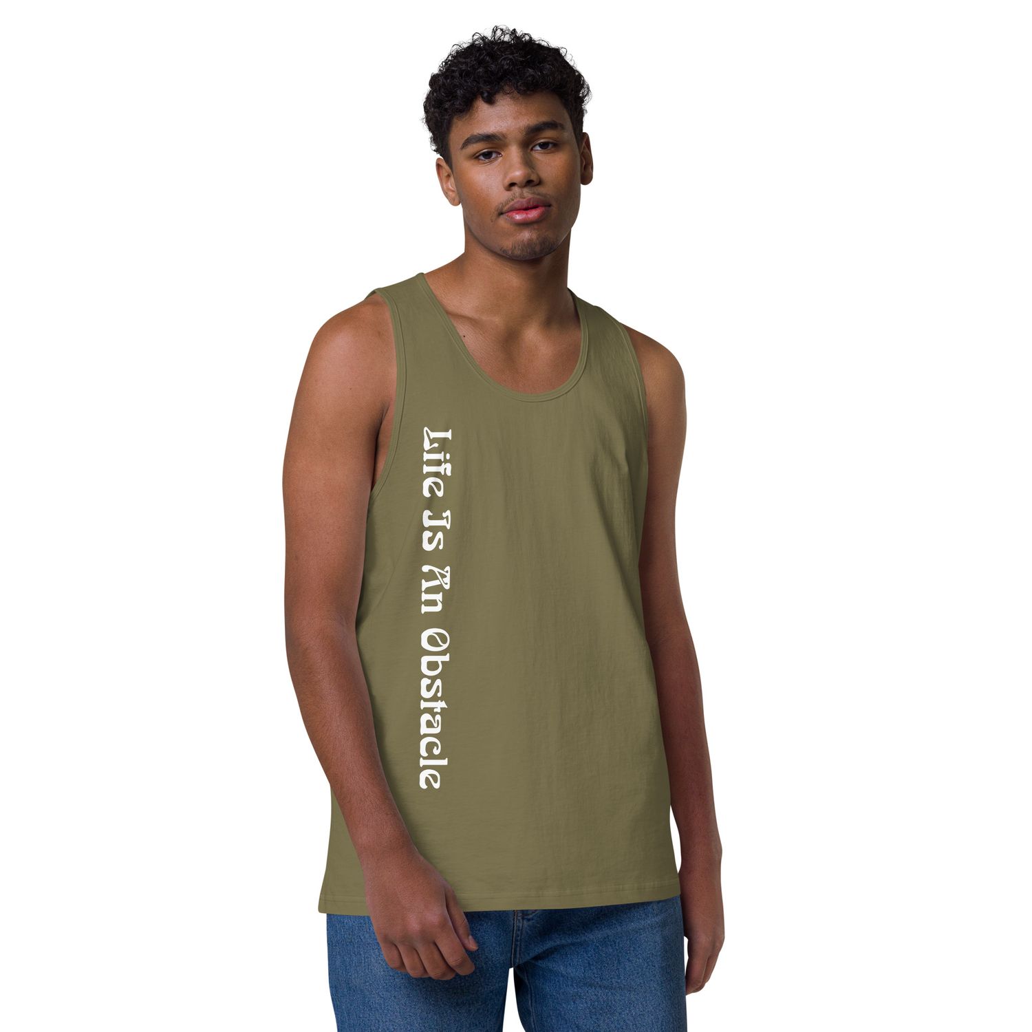 No Fight No Glory Men’s premium tank top