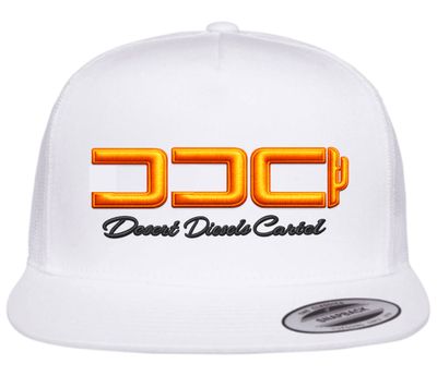 Bold Series Hat - White &amp; Neon Orange