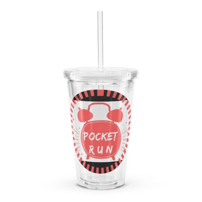 📊POCKET RUN ⭐🌡️🏷️💯DRIP MODE(  PLASTIC TUMBLER)
