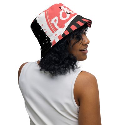 📊POCKET RUN ⭐🌡️🏷️💯DRIP MODE( REVERSIBLE BUCKET HAT)