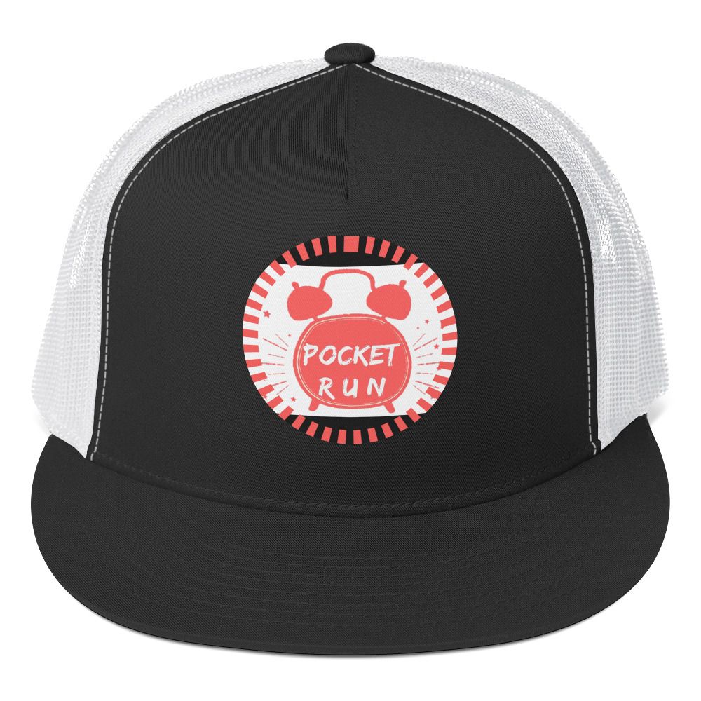 ( TRADE 3 ) POCKET RUN( TRUCKER HAT) w/ 13 OPTIONS