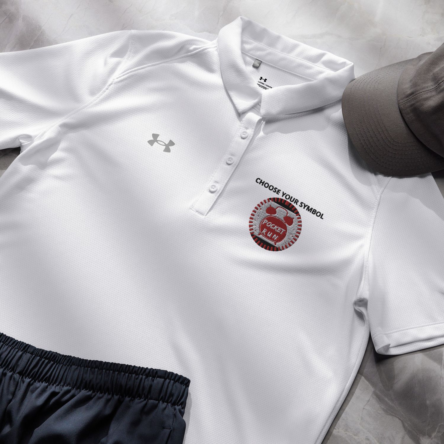 POCKET RUN( UNDER ARMOR POLO FOR GIRLS)