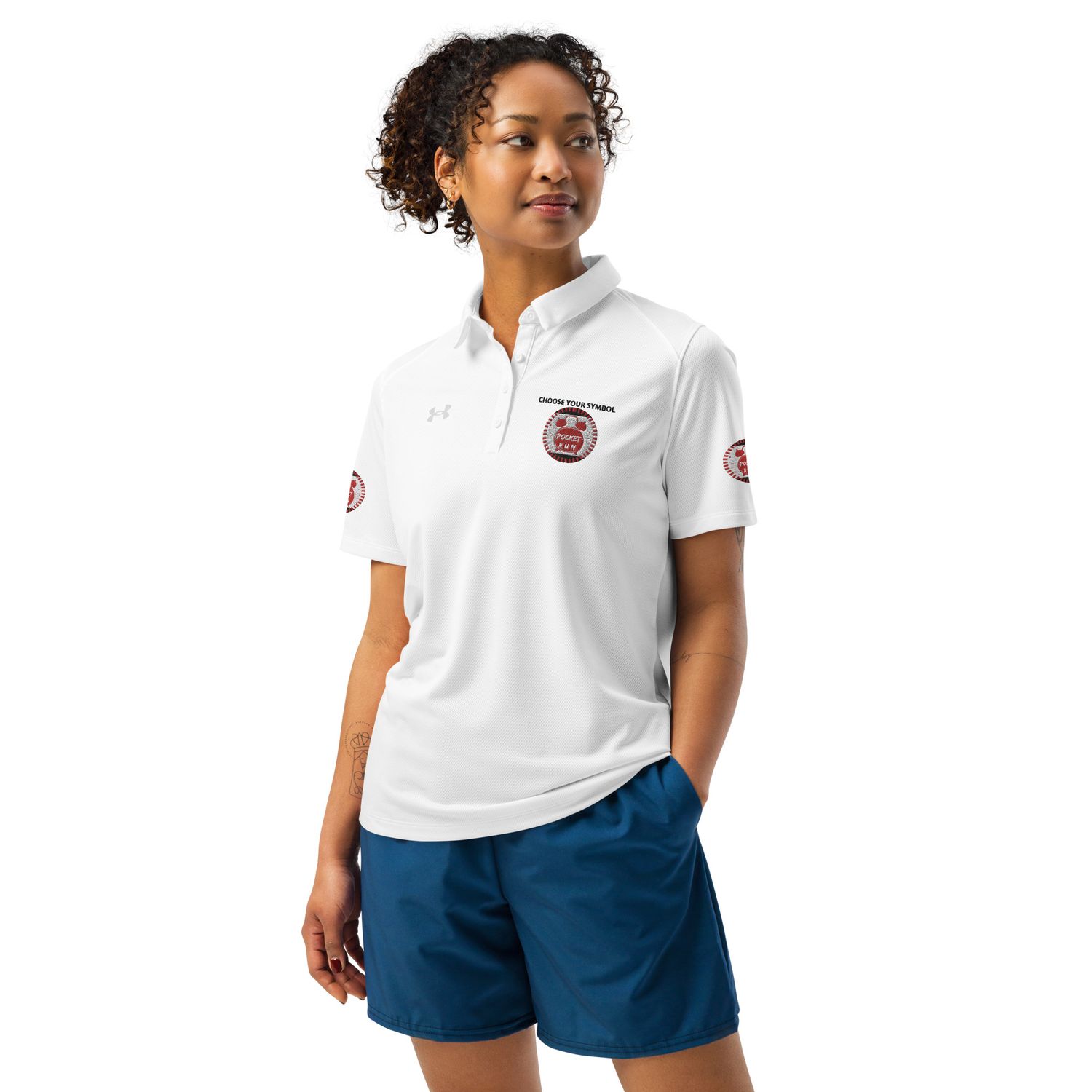 POCKET RUN( UNDER ARMOR POLO FOR GIRLS)