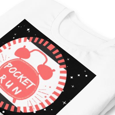 📊POCKET RUN ⭐🌡️🏷️💯DRIP MODE( ONE COLOR ALL SIZE T-SHIRT)