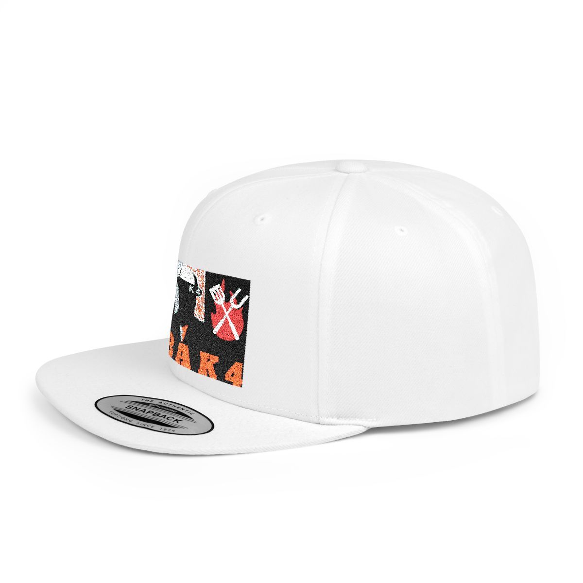 ( TRADE  7 ) NBAK4 activewear -  LARGE LOGO SNAP BACK ADJUSTABLE CAP w/ white OPTION 2