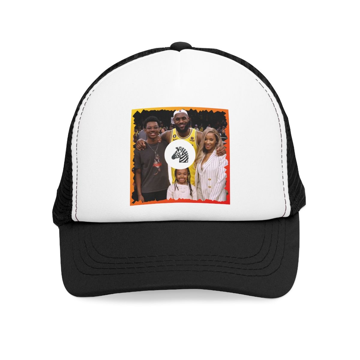 ( TRADE 3 ) Family Tree White Hat activewear w/1 color black OPTION 3