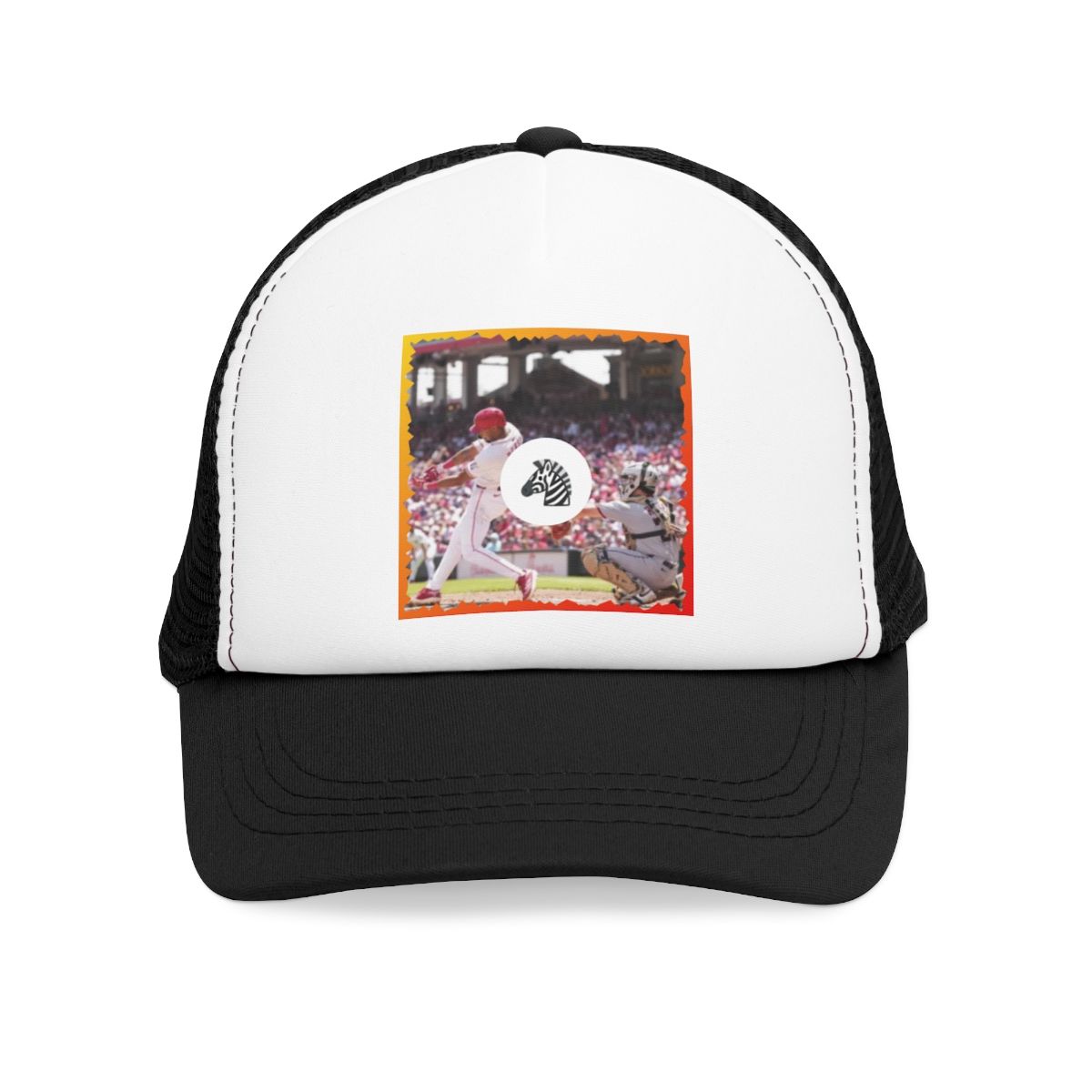 ( TRADE 3 ) Baseball Grand Slam White Hat activewear w/1 color black OPTION 3