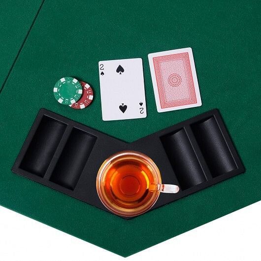 TABLE- 48 Inch 8 Players Octagon Fourfold Poker Table Top