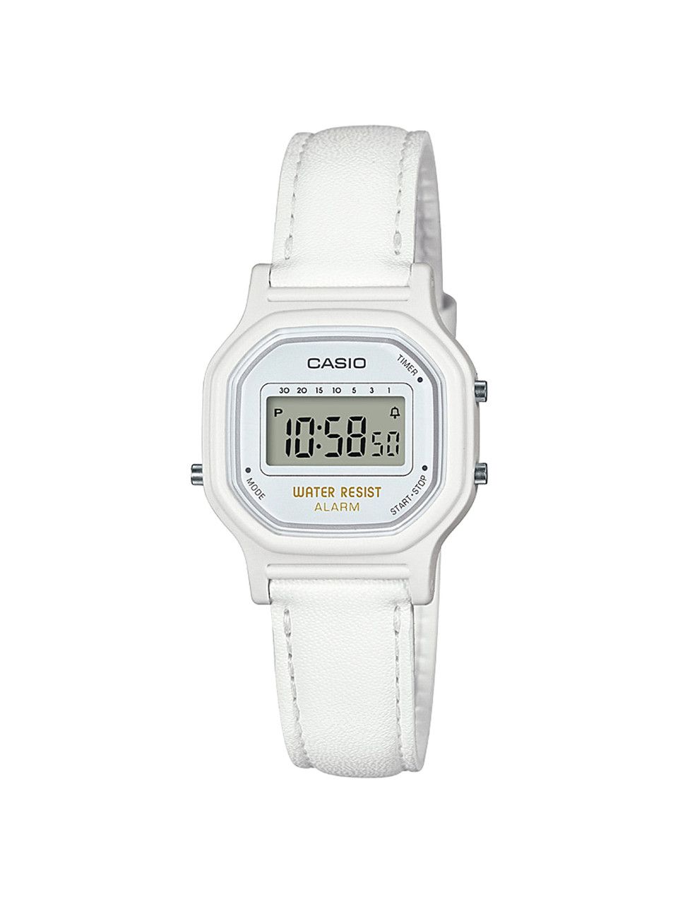 CASIO Women&#39;s &#39;Classic&#39; Quartz Resin Casual Watch, Color White CHRONOGRAPH (NEW)