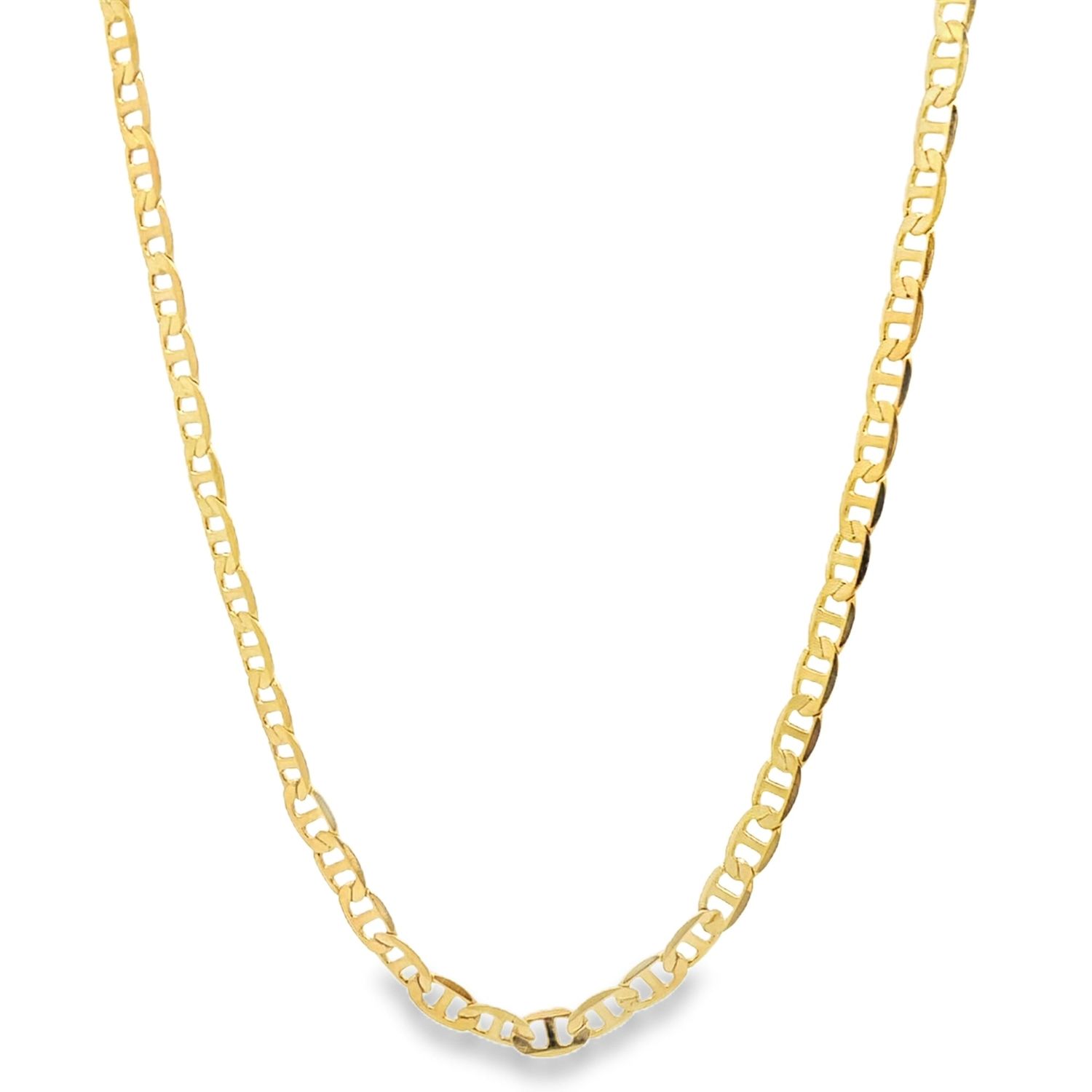 18K Gold Filled 4mm Mariner Chain (XX1)
