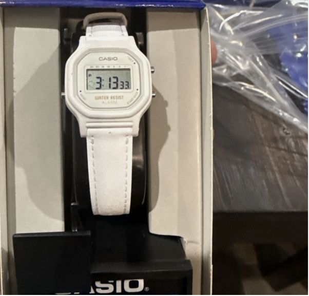 CASIO Women&#39;s &#39;Classic&#39; Quartz Resin Casual Watch, Color White CHRONOGRAPH (NEW)
