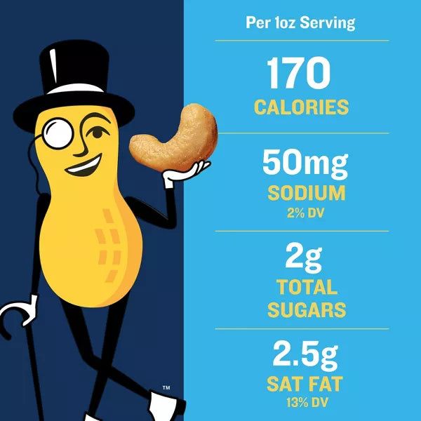 Planters Deluxe Whole Cashews Lightly Salted 18.25oz.