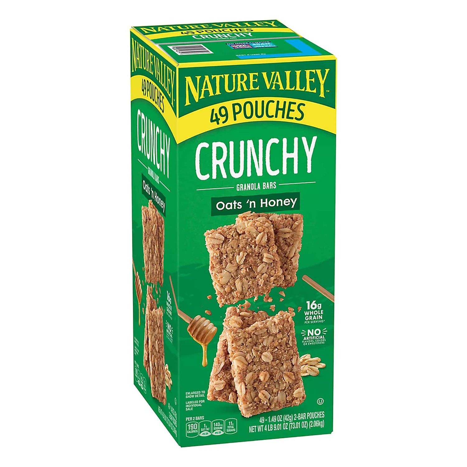Nature Valley Crunchy Granola Bars Oats &#39;n Honey, Snacks, 2 pk./49 ct.