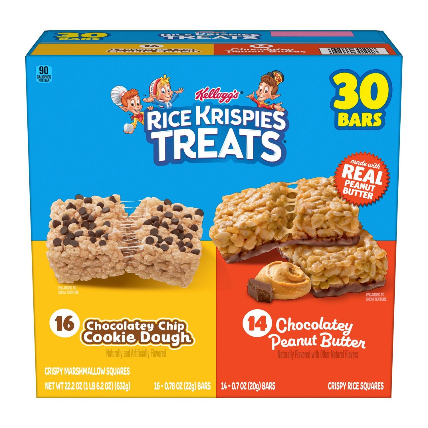 Rice Krispies Treats Crispy Marshmallow and Rice Squares Variety Pack,