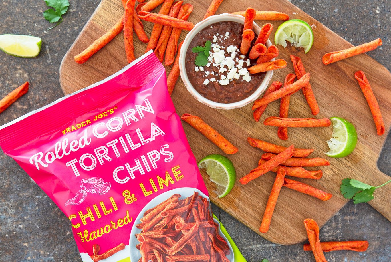 Trader Joe&#39;s Chili and Lime Flavored Rolled Corn Tortilla Chips,