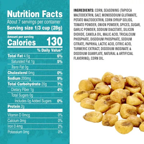 Corn Nuts Planters Ranch Crunchy Corn Snacks, 7oz.