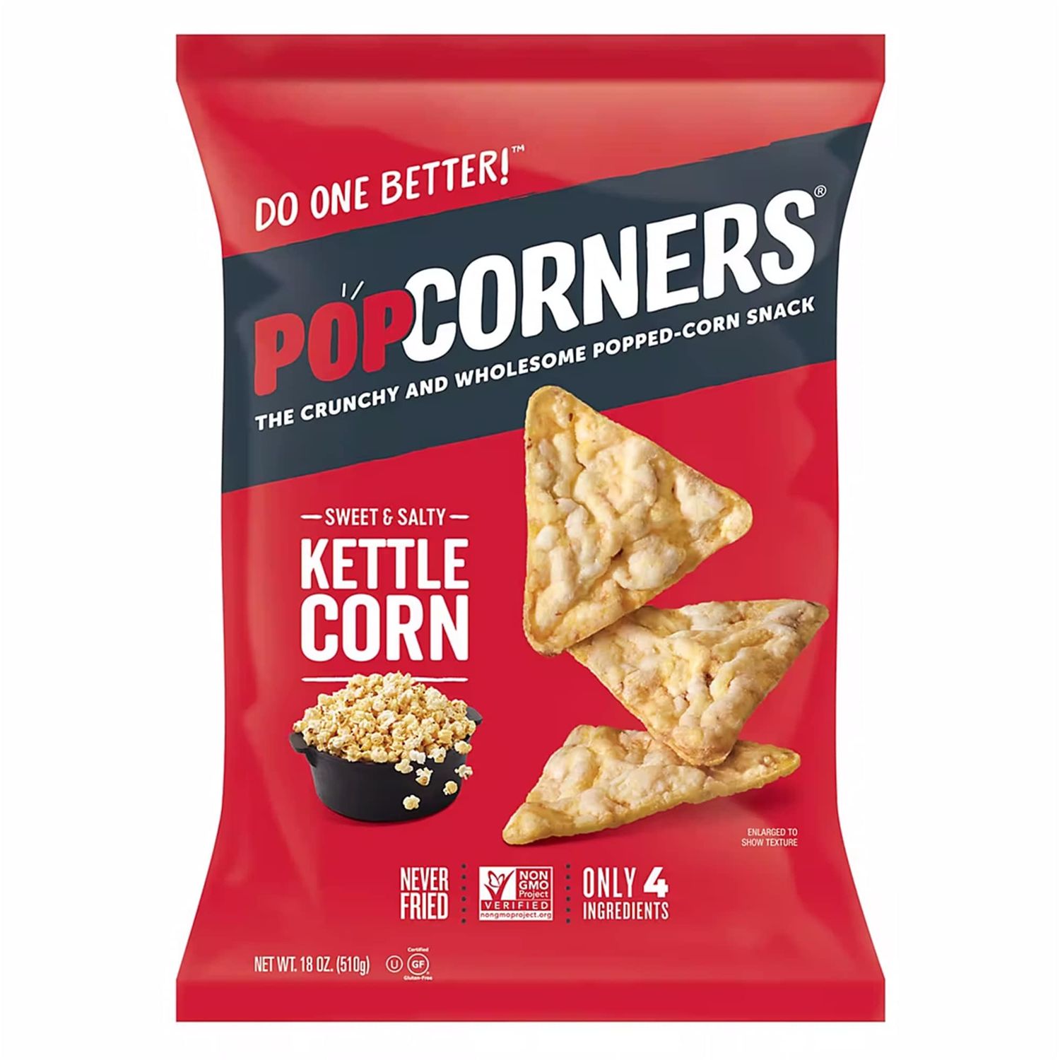 PopCorners Sweet &amp; Salty Kettle Corn Chips, Snacks, 18 oz.