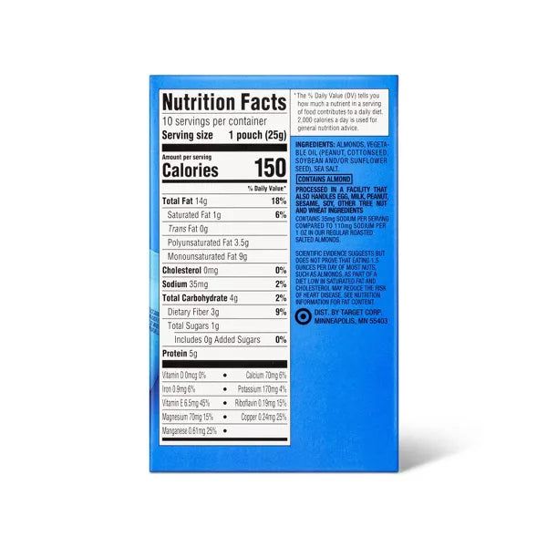Good &amp; Gather Lightly Salted Roasted Almonds, 10ct.
