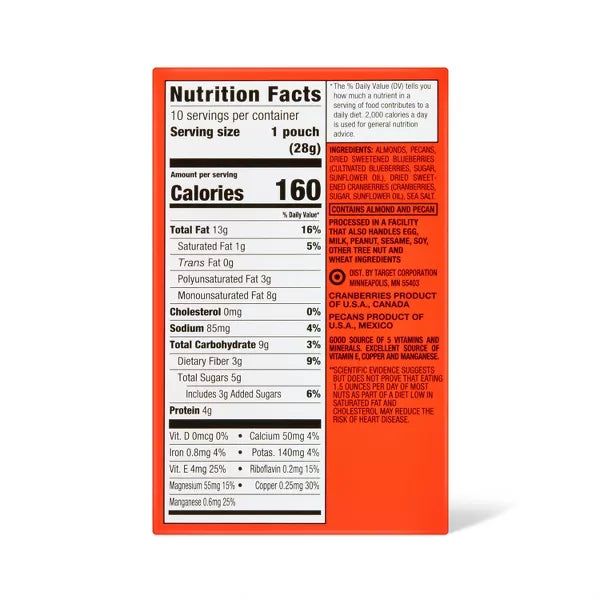 Good &amp; Gather Heart Healthy Trail Mix, Multipack 10oz/10ct.