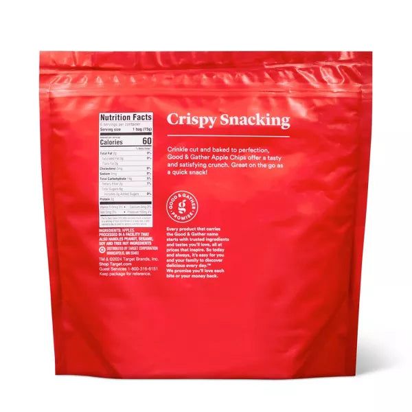 Good &amp; Gather Baked Red Apple Chips, 3.18oz/6ct.