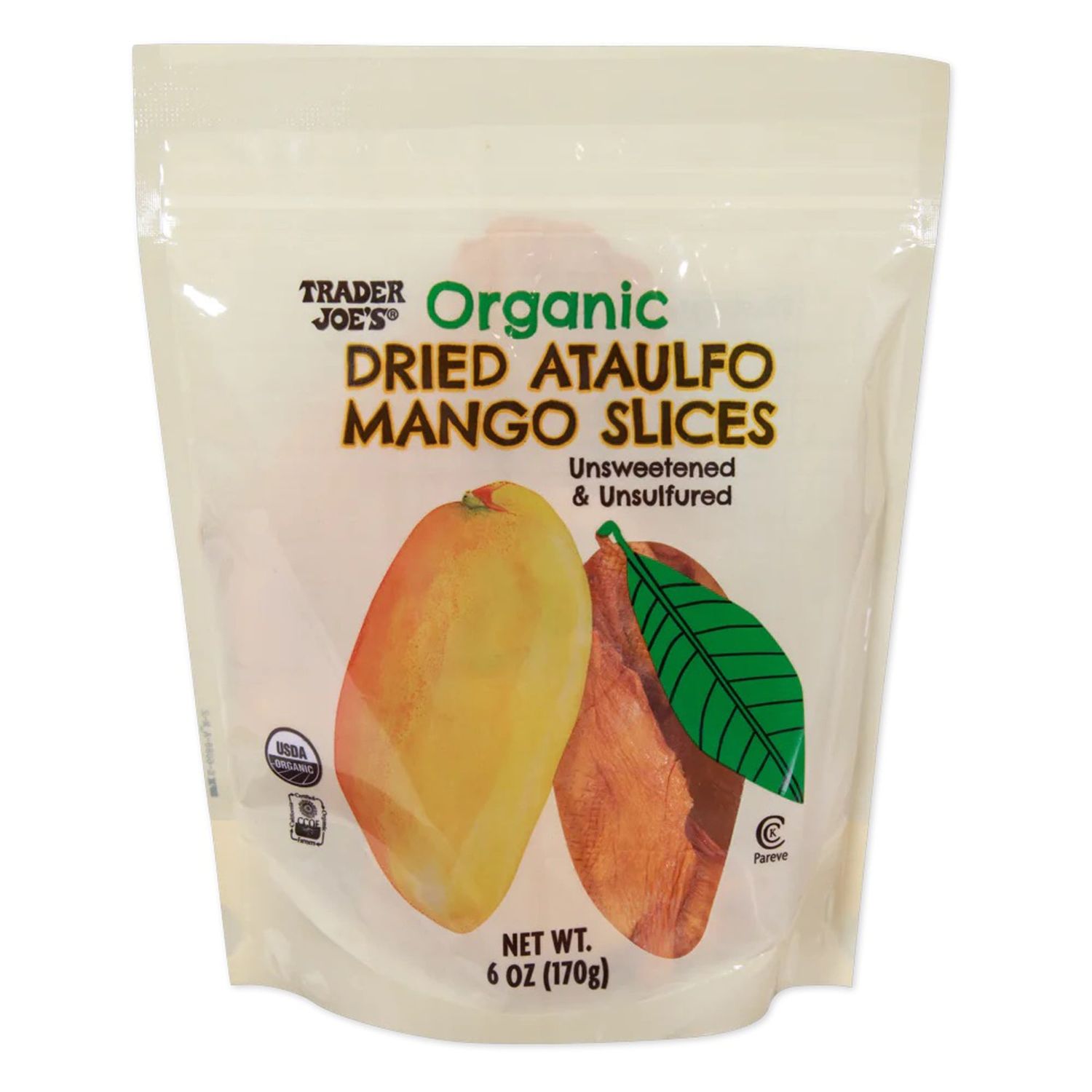 Trader Joe&#39;s Organic Dried Ataulfo Mango Slices, Snacks, 6 oz.