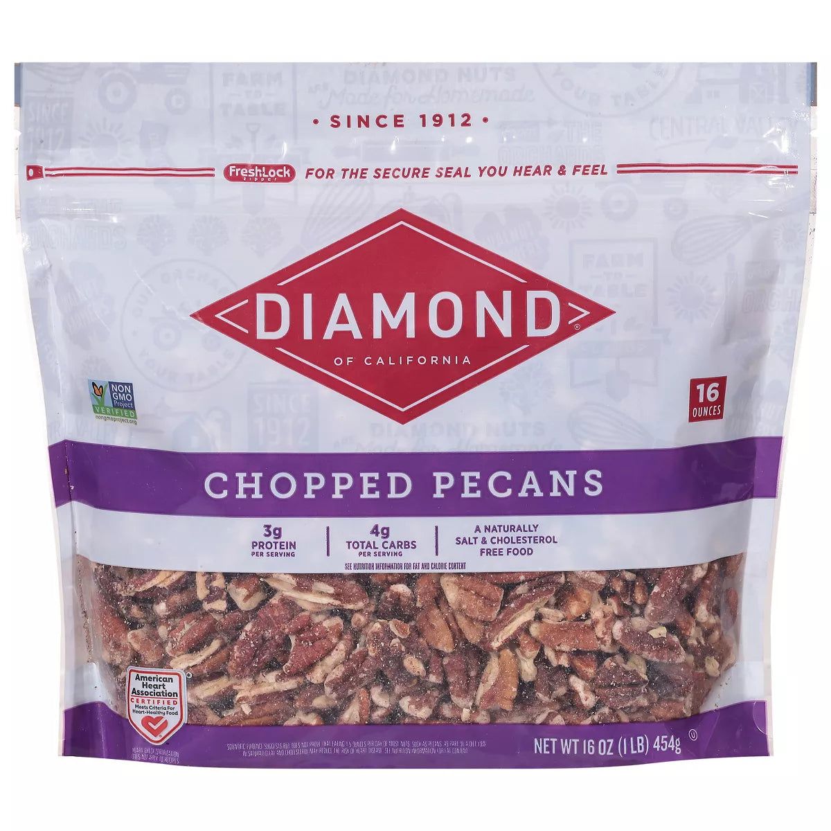Diamond Chopped Pecans, 1lb.