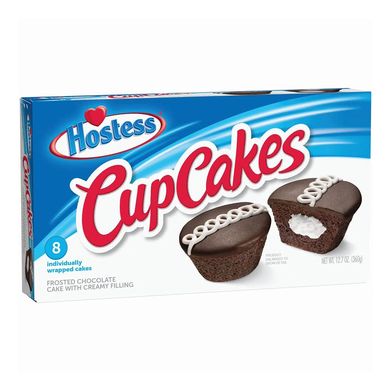 Hostess Cupcakes Individually Wrapped Chocolate Cakes with Cream Filli