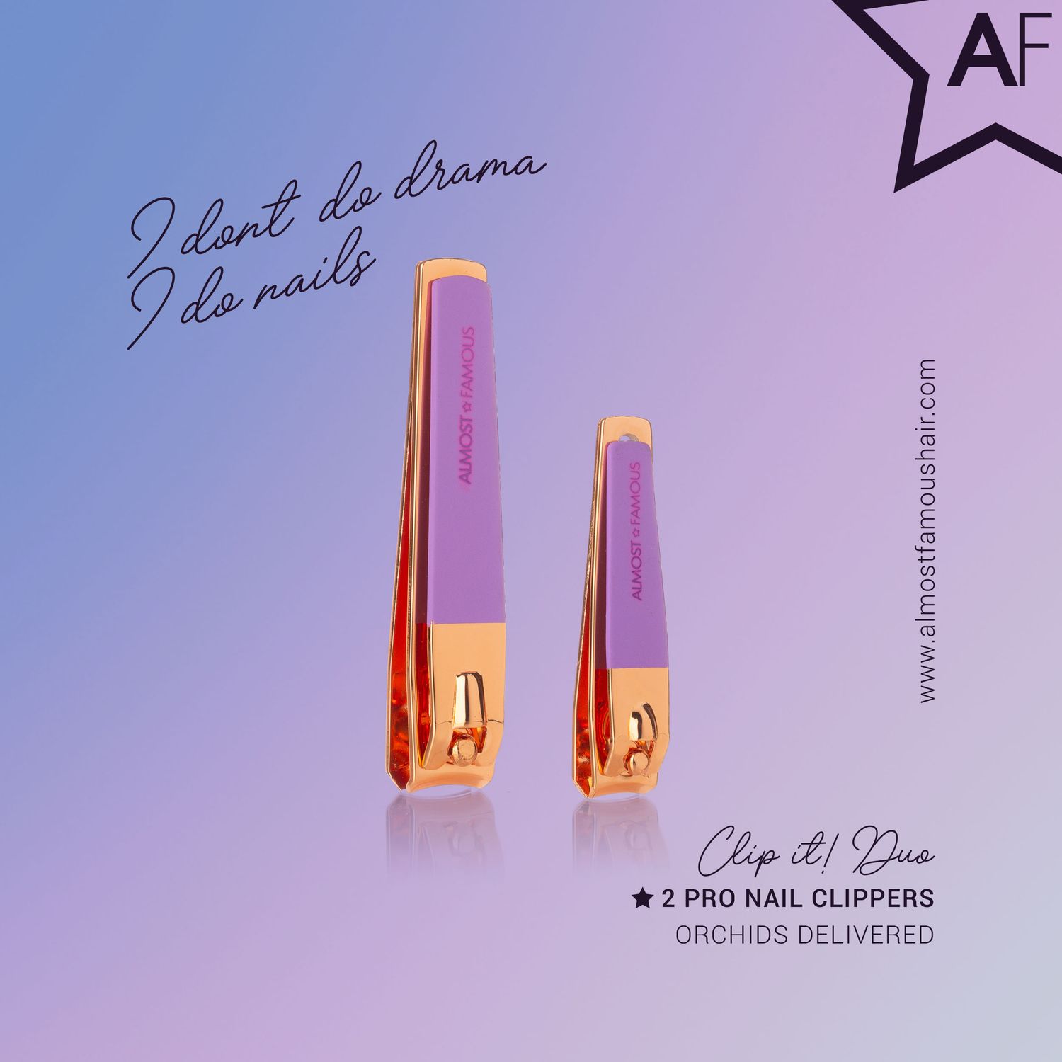 Almost Famous &quot;Clip It&quot; Rose Gold Nail Clipper Duo