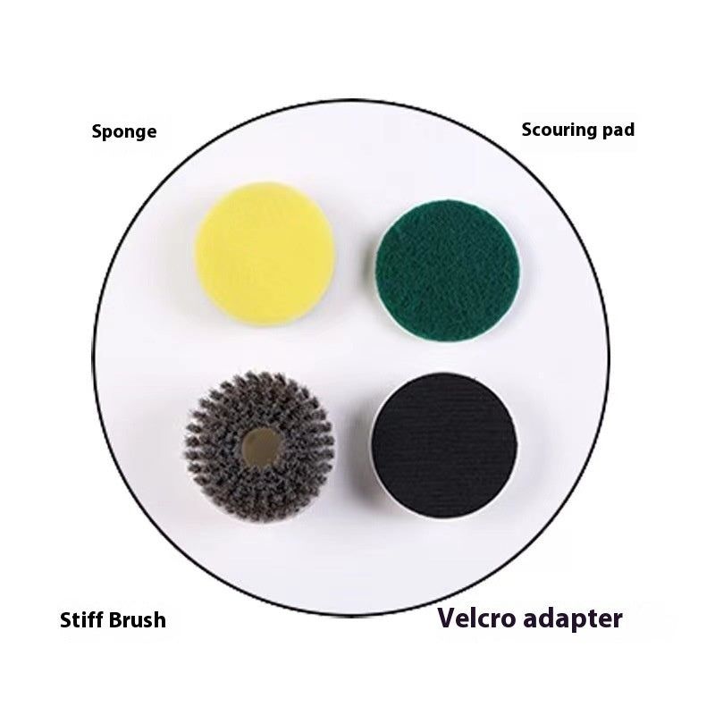 Multifunctional Smart Display Electric Cleaning Brush Wireless Kitchen, Color: Replaceable accessories