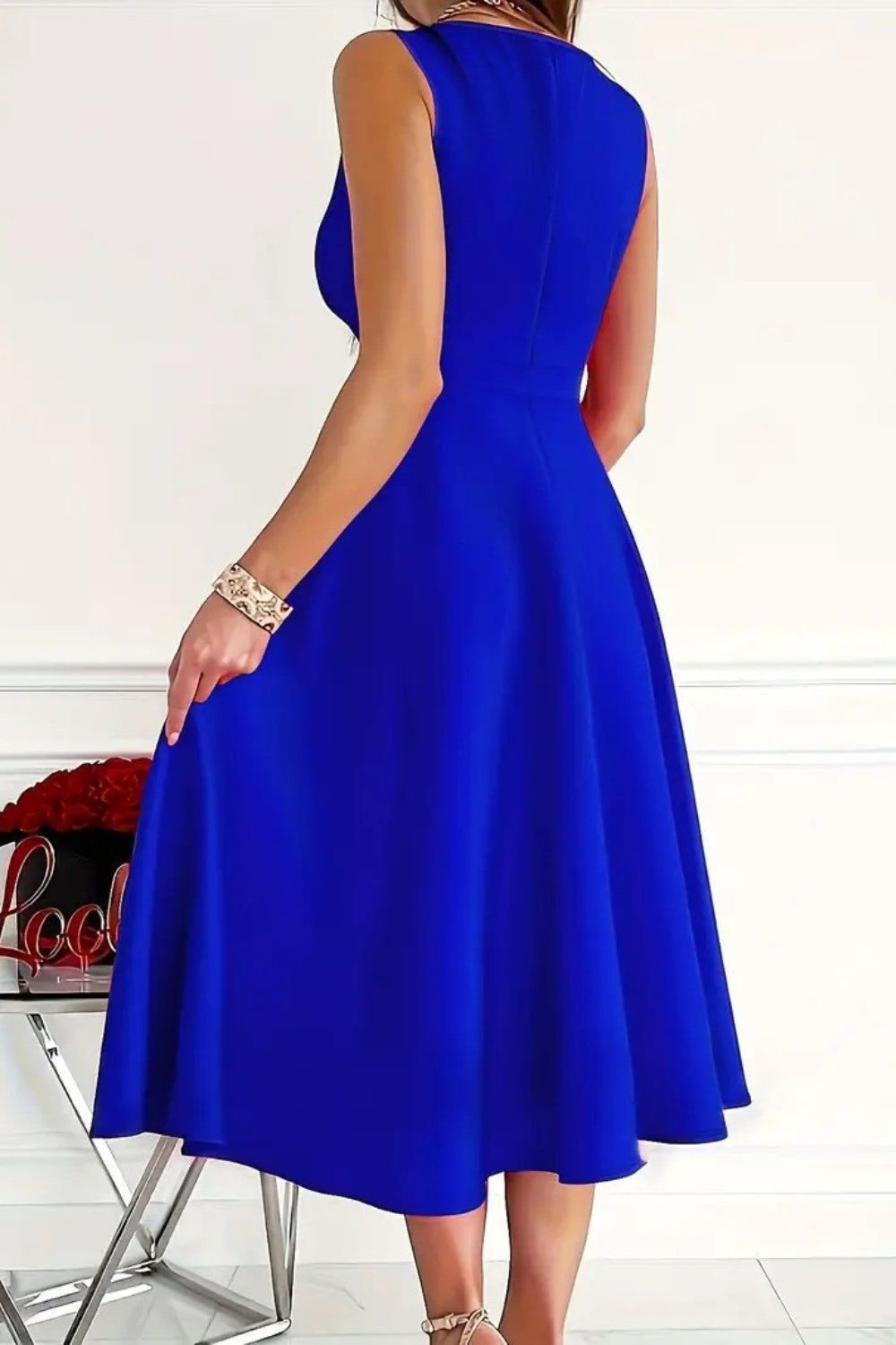 ( TRADER 1 ) Sleeveless Midi Dress OPTION 2