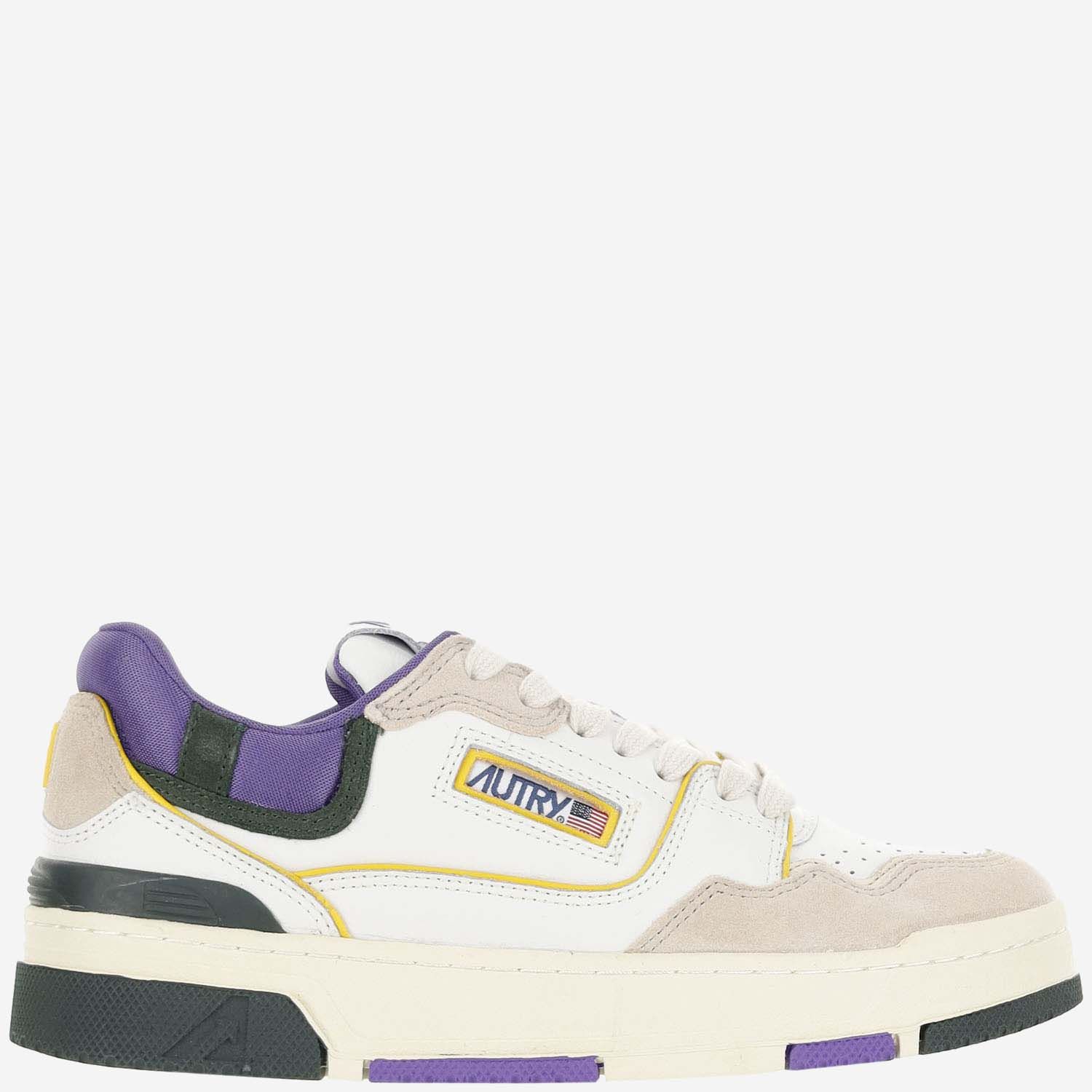 ( TRADE 1 )  AUTRY &#39;2025&#39; (WOMENS) color White/Light Cream/Dark Cream/Black/Purple w/ Yellow ( NEW ) OPTION 1