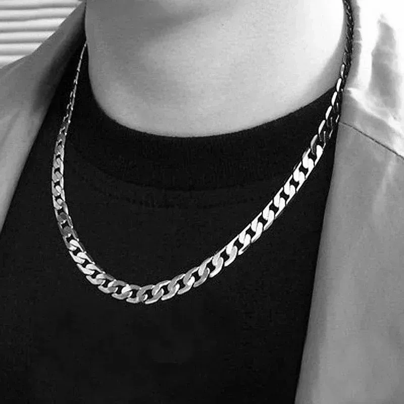 925 Sterling Silver Necklace For Men&#39;s women 16/18/20/22/24 Inches, LENGTH OF inches( CURRENT CHAIN ): 40cm 16inches