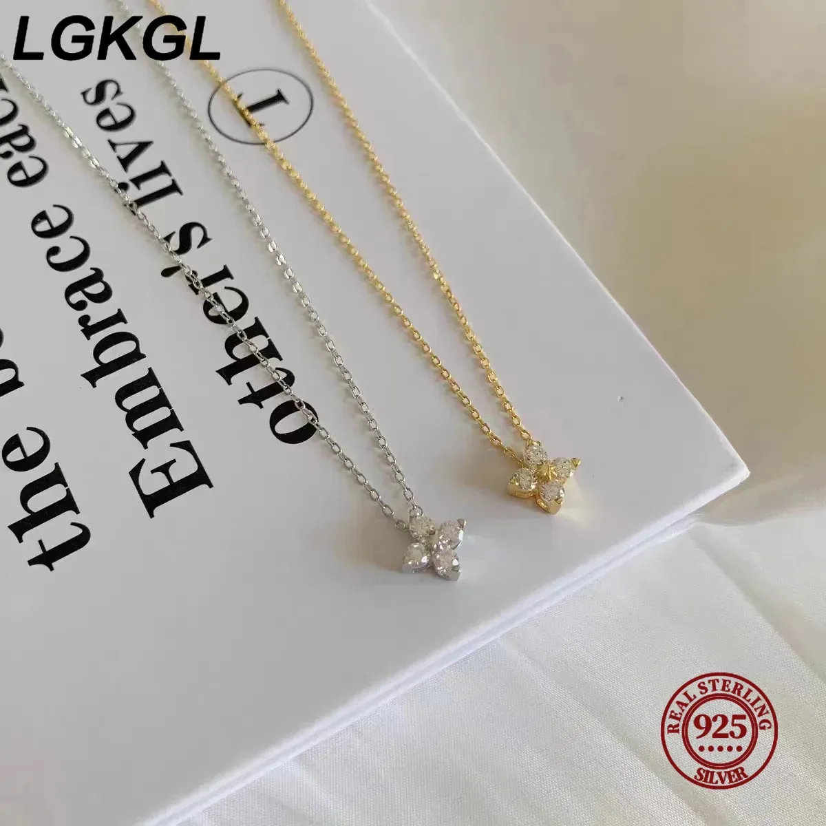 925 SILVER AND 18K GOLD  SET NECKLACE