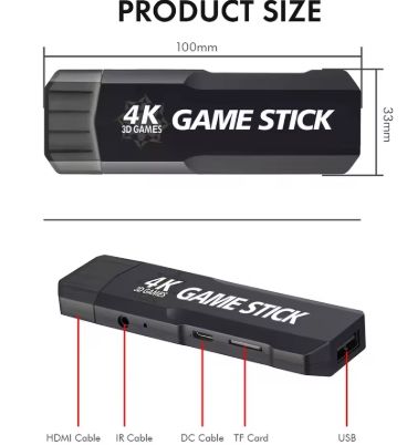 GD10 Retro Game Console 4K 60fps HDMI Output Low Latency TV Game Stick