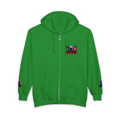 ( TRADE 2 ) NBAK4 activewear - ZIPPED HOODIES  w/ IRISH GREEN colors OPTIONS 2
