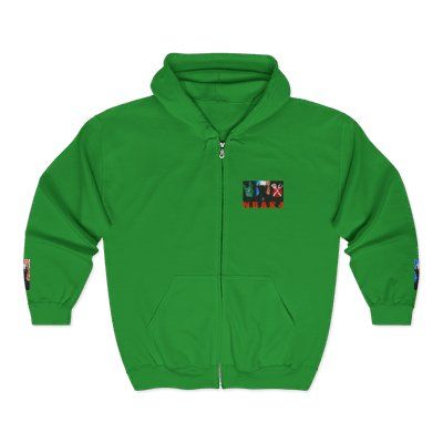 ( TRADE 2 ) NBAK4 activewear - ZIPPED HOODIES  w/ IRISH GREEN colors OPTIONS 2