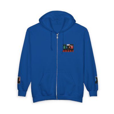 ( TRADE 2 ) NBAK4 activewear - ZIPPED HOODIES  w/ ROYAL BLUE colors OPTIONS 2