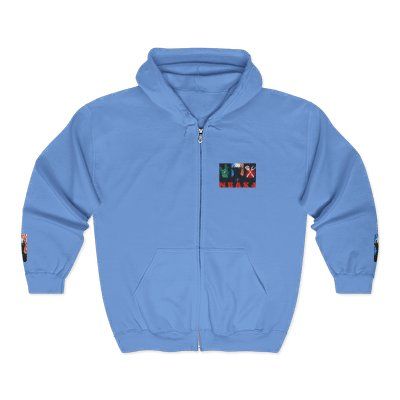 ( TRADE 2 ) NBAK4 activewear - ZIPPED HOODIES  w/ CAROLINA BLUE colors OPTIONS 2