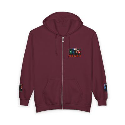 ( TRADE 2 ) NBAK4 activewear - ZIPPED HOODIES  w/ MAROON colors OPTIONS 2