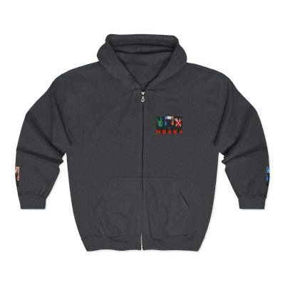 ( TRADE 2 ) NBAK4 activewear MENS - ZIPPED HOODIES  w/ DARK HEATHER GREY colors OPTIONS 2