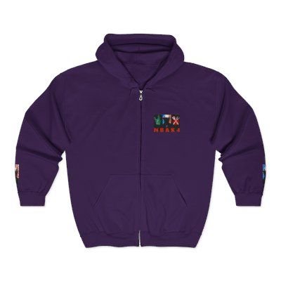 ( TRADE 2 ) NBAK4 activewear WOMENS - ZIPPED HOODIES  w/ PURPLE colors OPTIONS 2