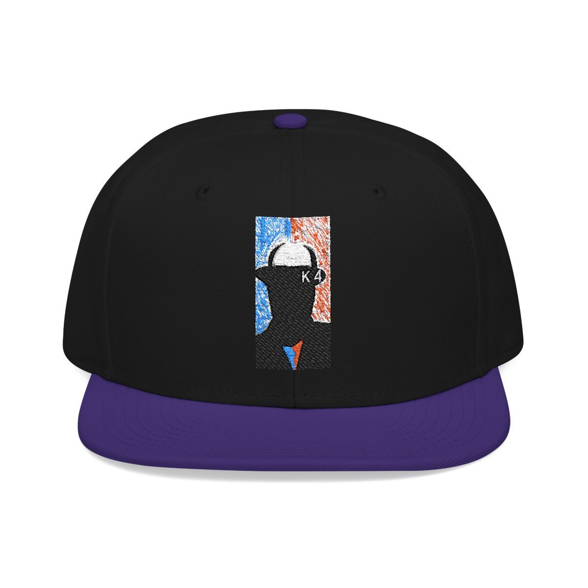 ( TRADE 1 ) NBAK4 activewear - LOGO SNAP BACK ADJUSTABLE w/ black &amp; purple colors OPTION 1)