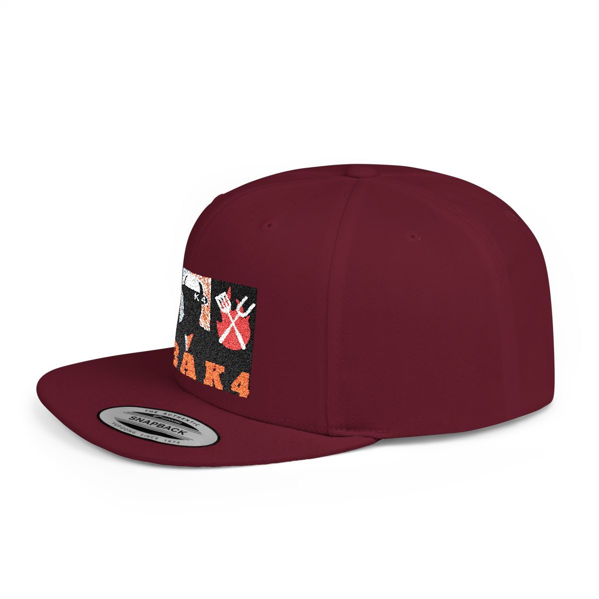 ( TRADE  7 ) NBAK4 activewear -  LARGE LOGO SNAP BACK ADJUSTABLE CAP w/ maroon OPTION 18
