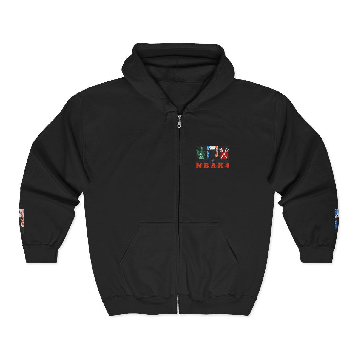 ( TRADE 2 ) NBAK4 activewear WOMENS - ZIPPED HOODIES  w/ BLACK colors OPTIONS 2