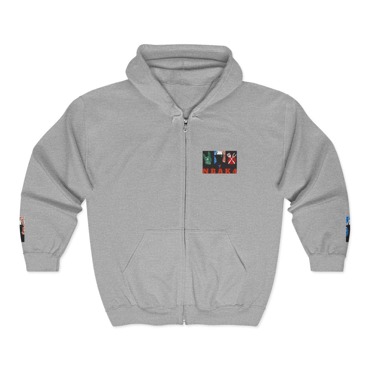 ( TRADE 2 ) NBAK4 activewear MENS - ZIPPED HOODIES  w/ SPORT GREY colors OPTIONS 5