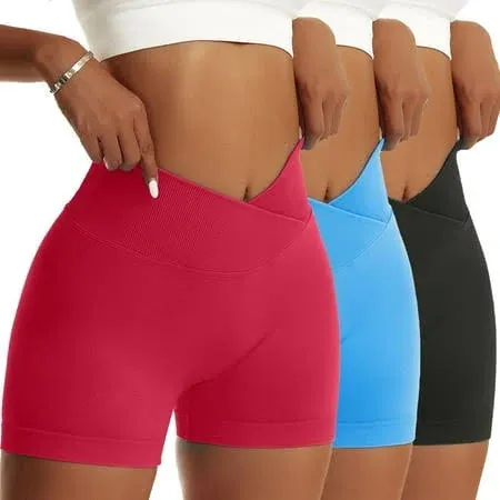 MULTI COLOR YOGA SHORTS